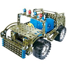                             Kovová stavebnice 283 ks - JEEP                        