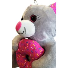                             Myš s donutem šedá 25 cm                        