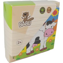                             BABU - Kostky kravička 9 ks                        