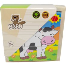                             BABU - Kostky kravička 9 ks                        