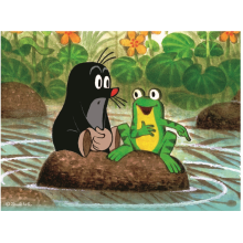                             Dino - Dřevěné kostky Krtek a zvířátka 12 kostek                        
