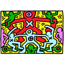                             Clementoni - Puzzle 1000 Novo Art Series: Keith Haring 3                        