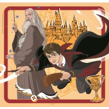                             Clementoni - Puzzle 3x48 Square Harry Potter                        