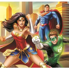                             Clementoni - Puzzle 3x48 Square DC Comics Liga spravedlnosti                        