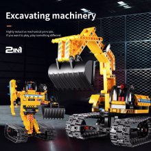                             MECHANICAL MASTER - Stavebnice Pásový bagr 342 ks                        