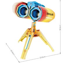                             CubicFun - Puzzle 3D National Geographic Dalekohled - 49 dílků                        