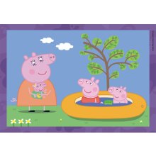                             Clementoni - Puzzle 4v1 Prasátko Peppa na cestách (12+16+20+24 dílků)                        