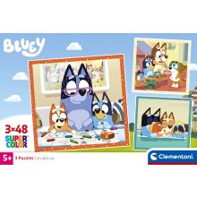                             Clementoni - Puzzle 3x48 Bluey                        