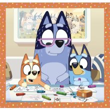                             Clementoni - Puzzle 3x48 Bluey                        