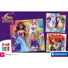                             Clementoni - Puzzle 3x48 Jednorožčí akademie                        