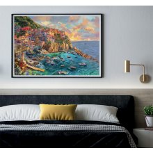                             Clementoni - Puzzle 2000 Malovaná Manarola                        
