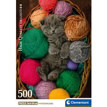                             Puzzle 500 Nadýchané kotě                        