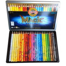                             KOH-I-NOOR dárková sada pastelek Magic 3408 JUMBO - 23+1 ks                        