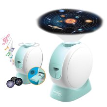                             Projektor galaxie s automatickou rotací a zvukovými efekty -  modrý                        