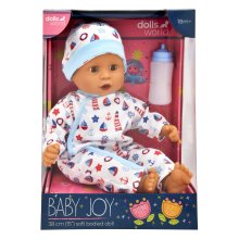                             Dolls World - Miminko Baby Joy BLUE - 38 cm                        