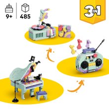                             LEGO® Creator 3v1 31392 Hudební dekorace: Klavír s kočkou                        