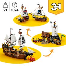                             LEGO® Creator 3v1 31387 Kultovní pirátská loď                        