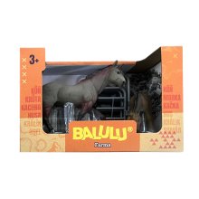                             BALULU - Herní set Kůň s hříbětem, 4 druhy                        