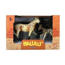                             BALULU - Herní set Kůň s hříbětem, 4 druhy                        