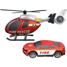                             CITY SERVICE CAR - 1:14 Hasiči set vrtulník + auto                        