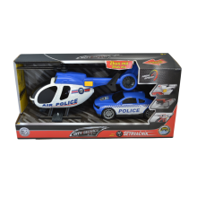                             CITY SERVICE CAR - 1:14 Policie set vrtulník + auto                        