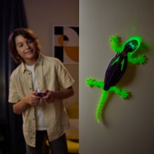                             R/C Hex Bots Fosforeskující gekon lezoucí po stěnách                        