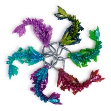                             Crystalynx Přívěšek ohební draci 15 cm                        