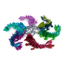                             Crystalynx Přívěšek ohební draci 15 cm                        