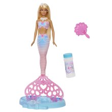                             Barbie Bubbletastic mořská panna s bublinkovou ploutví                        