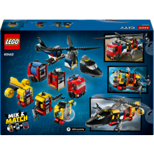                             LEGO® City 60462 Remix: Helikoptéra, hasičský vůz a ponorka                        