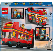                             LEGO® City 60407 Červený dvoupodlažní vyhlídkový autobus                        
