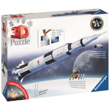                             Ravensburger Vesmírná raketa Saturn V 92 cm 432 dílků                        