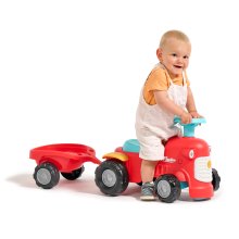                             FALK Odrážedlo 900C baby Maurice červený vintage s přívěsem                        
