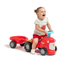                             FALK Odrážedlo 900C baby Maurice červený vintage s přívěsem                        