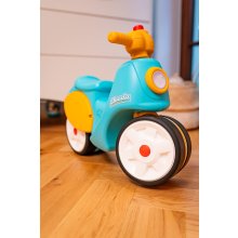                             FALK Odrážedlo retro Strada modro/oranžové s klaksonem                        