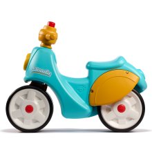                             FALK Odrážedlo retro Strada modro/oranžové s klaksonem                        