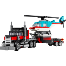                             LEGO® Creator 3 v 1 31146 Náklaďák s plochou korbou a helikoptéra                        