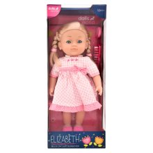                             Dolls World - Módní panenka Elizabeth blondýnka s copánky a doplňky 36 cm                        