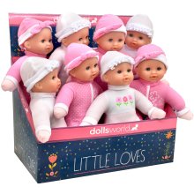                             Dolls World - Interaktivní miminko Adélka a Barborka se zvukem 30 cm - 2 druhy                        