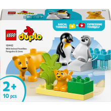                             LEGO® DUPLO® 10442 Rodinky divokých zvířat: Tučňáci a lvi                        