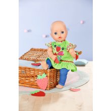                             Dolly Moda Šatičky a legíny s jahůdkami, 43 cm                        