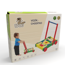                             BABU - Vozík velký s kostkami                        