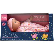                             Dolls World - Něžná Nelinka 25 cm panenka s měkkým tělíčkem                        