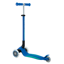                             Globber Dětská tříkolová koloběžka Primo Foldable Plus- svítící kola - modrá                        