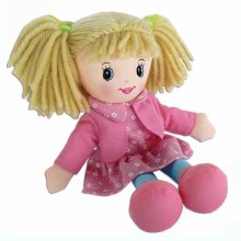                             Panenka látková 30 cm - růžová                        