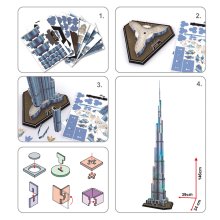                             CubicFun - Puzzle 3D Burj Khalifa s LED světlem                        