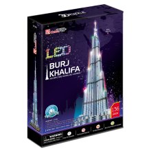                             CubicFun - Puzzle 3D Burj Khalifa s LED světlem                        