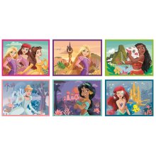                             Clementoni - Obrázkové kostky - Disney princezny 12 kostek                        