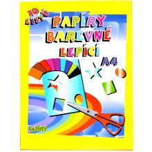                             Papíry barevné lepící A4, 10 listů                        