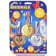                             Medaile set 3 ks - Český obal                        